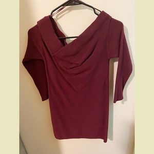 Maroon bodycon dress